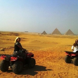 Quad bike ride in the pyramids of Giza